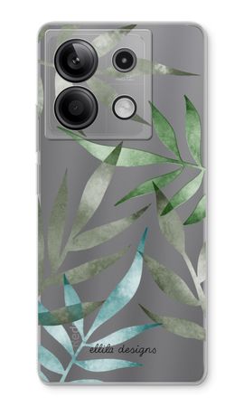 Tropical watercolor leaves