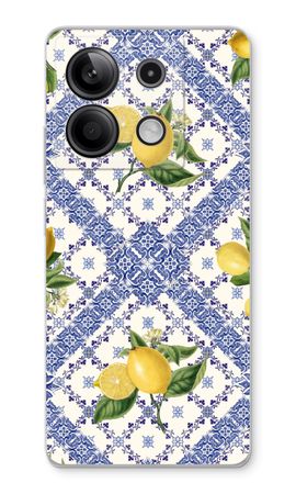 Blue tiles and lemons