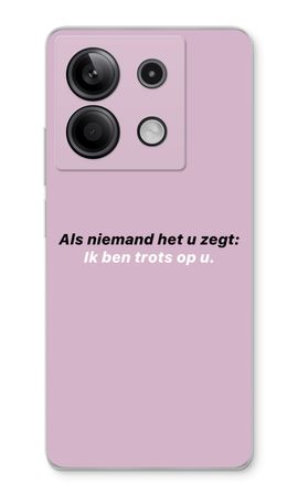 Ik ben trots op u