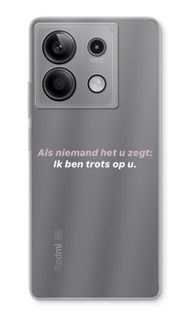 Ik ben trots op u