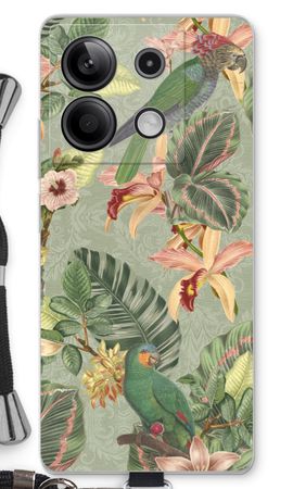 Tropical jungle parrot