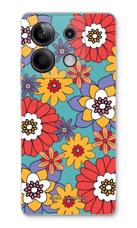 Retro Flowers - Blue