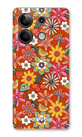 Retro Flowers - Red