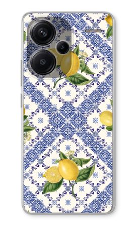 Blue tiles and lemons