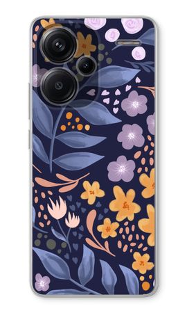 Flowers with blue leaves