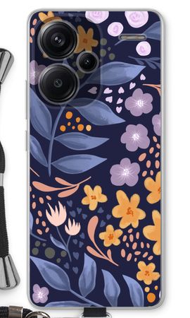 Flowers with blue leaves