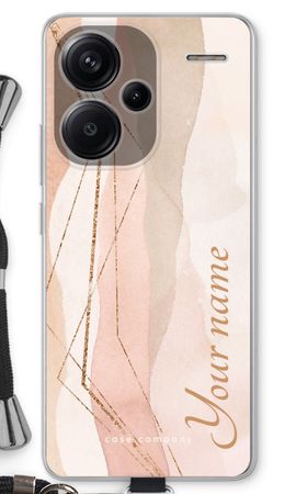 Gold Lines Namecase - Blush