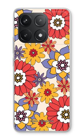 Retro Flowers - Yellow