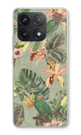 Tropical jungle parrot