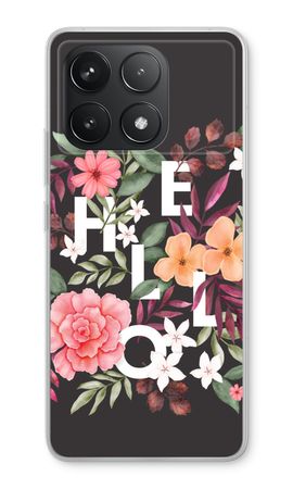 Hello in flowers