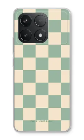 Checkered Mint, Xiaomi Redmi K70 Pro soft hoesje