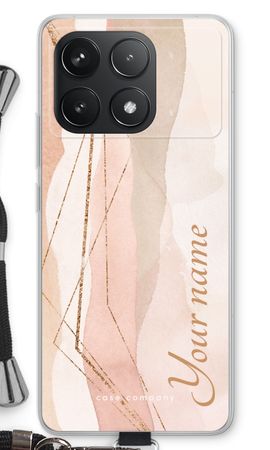 Gold Lines Namecase - Blush