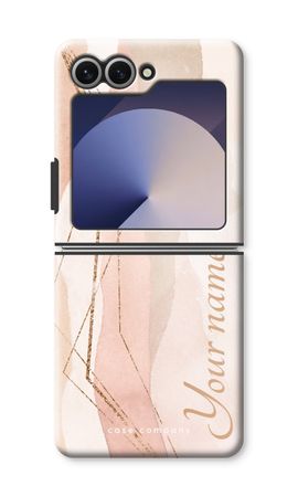 Gold Lines Namecase - Blush