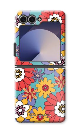 Retro Flowers - Blue