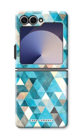 Coloured triangles blue