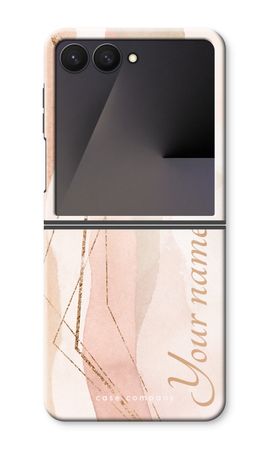 Gold Lines Namecase - Blush