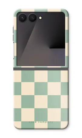 Checkered Mint, Samsung Galaxy Z Flip7 robuste Hülle