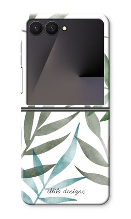 Tropical watercolor leaves