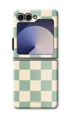Checkered Mint, Samsung Galaxy Z Flip7 FE robuste Hülle