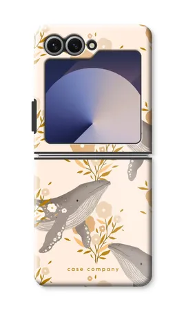 Floral Whales, Čvrsta maskica Samsung Galaxy Z Flip7 FE