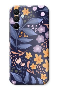 Flowers with blue leaves