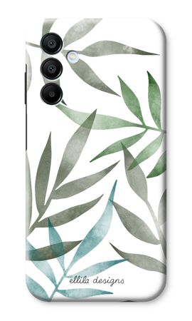 Tropical watercolor leaves