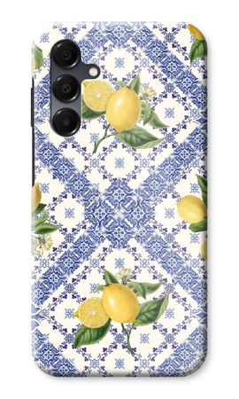 Blue tiles and lemons