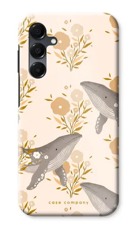 Floral Whales, Samsung Galaxy A16 kestävä kotelo