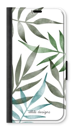 Tropical watercolor leaves