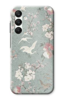 Japanese crane birds blossom