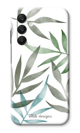 Tropical watercolor leaves