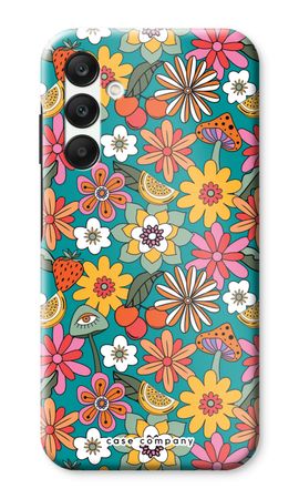 Retro Flowers N°2 - Blue