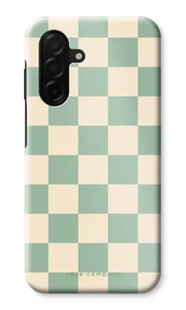 Checkered Mint, Samsung Galaxy A26 tough case