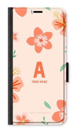 Tropical Pink Flowers Monogram