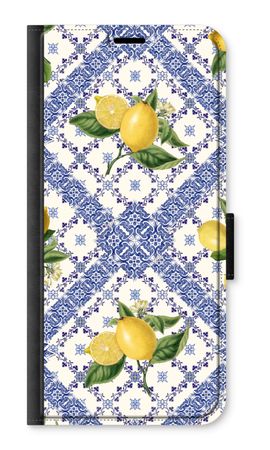 Blue tiles and lemons