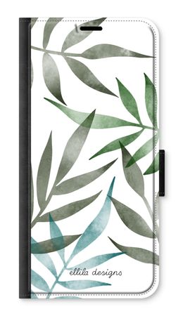 Tropical watercolor leaves
