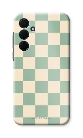 Checkered Mint, Samsung Galaxy A35 tough case
