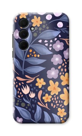 Flowers with blue leaves