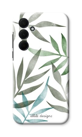 Tropical watercolor leaves