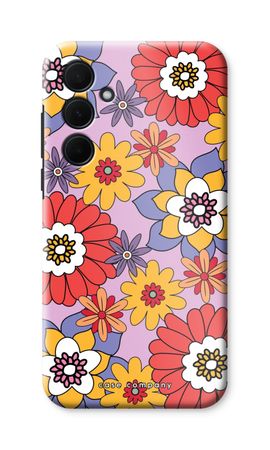 Retro Flowers - Purple