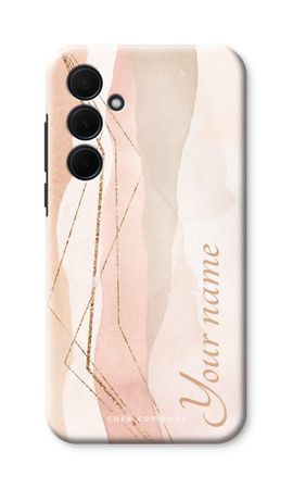 Gold Lines Namecase - Blush