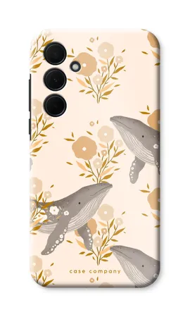 Floral Whales, Coque renforcée Samsung Galaxy A35
