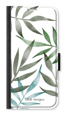 Tropical watercolor leaves