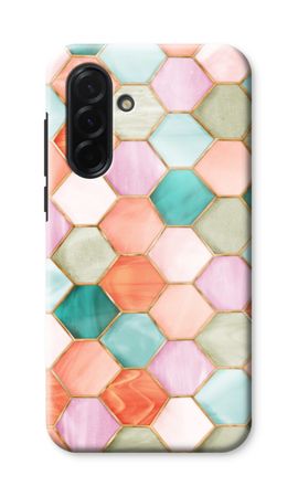 Hexagons in stained glass