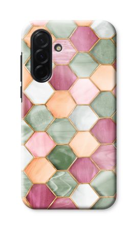 Hexagons in stained glass