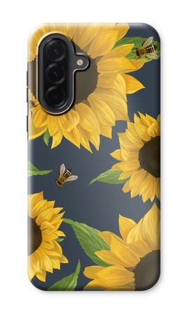 Sunflower and bees