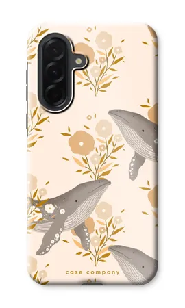 Floral Whales, Coque renforcée Samsung Galaxy A37