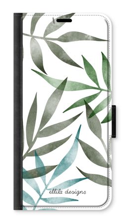 Tropical watercolor leaves