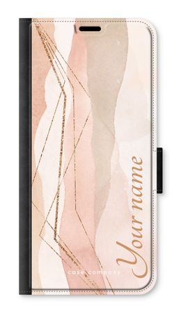 Gold Lines Namecase - Blush