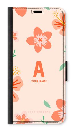 Tropical Pink Flowers Monogram
